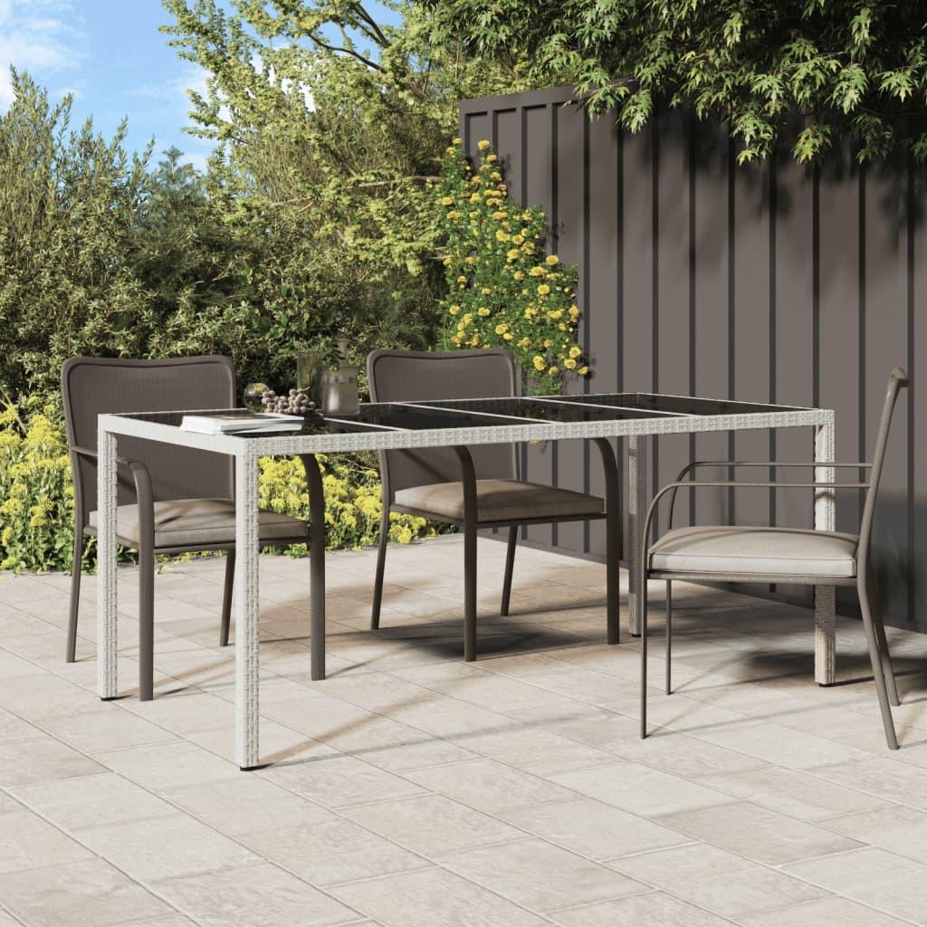 VidaXL Table de jardin rotin synthétique  