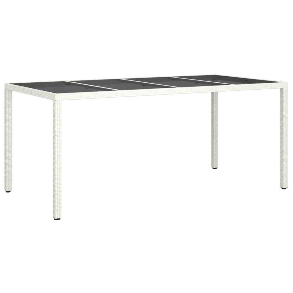 VidaXL Table de jardin rotin synthétique  