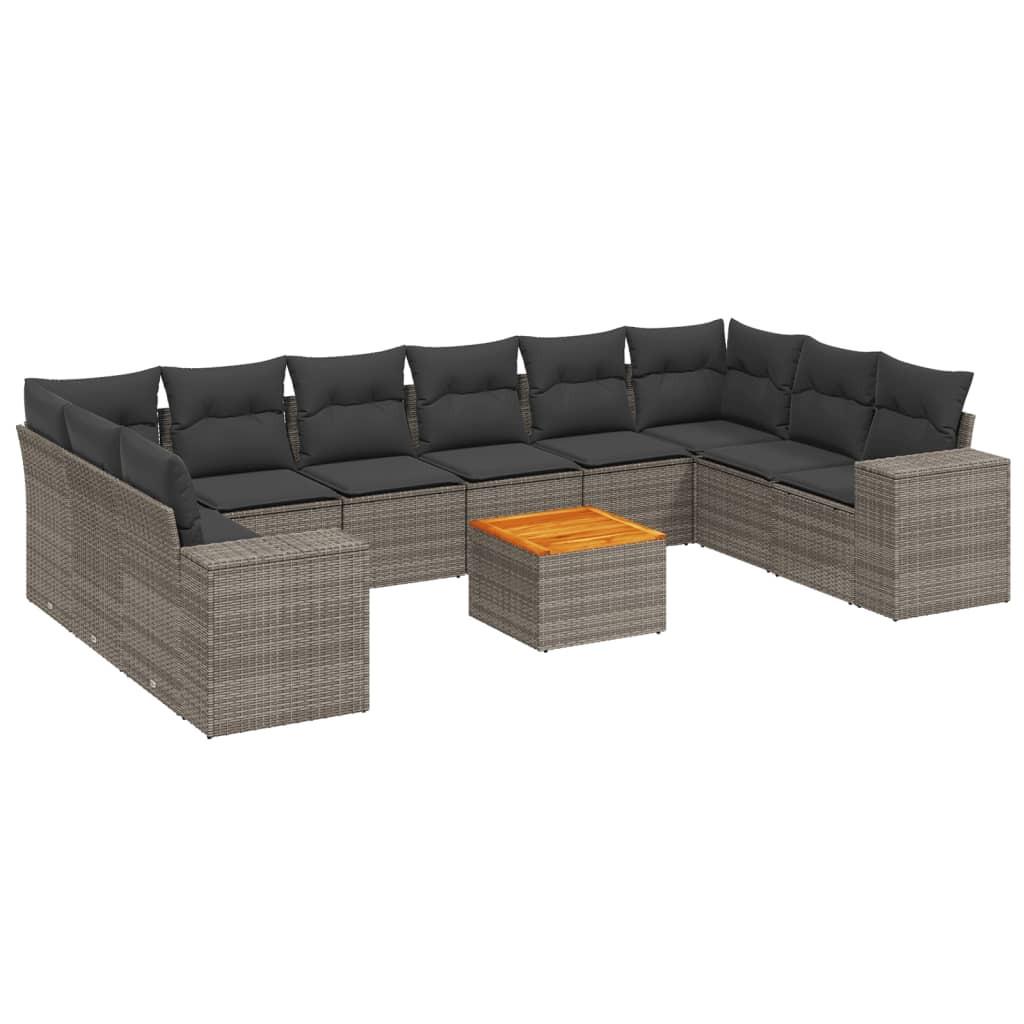 VidaXL set divano da giardino Polirattan  