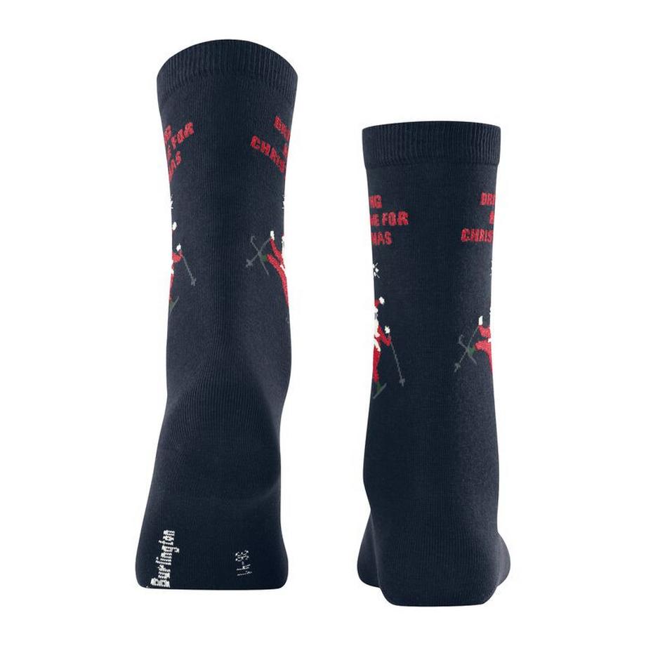Burlington Chaussettes de Noël Skiing Santa  