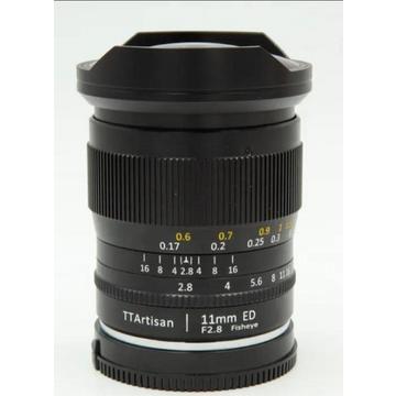 Ttartisan 11 mm f2.8 Fisheye (Sony) Black (A02E)