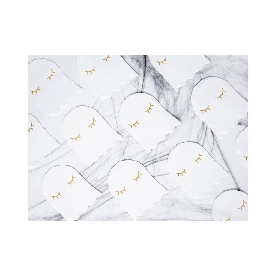 PartyDeco Serviettes de décoration de fête Fantôme, lot de 20  