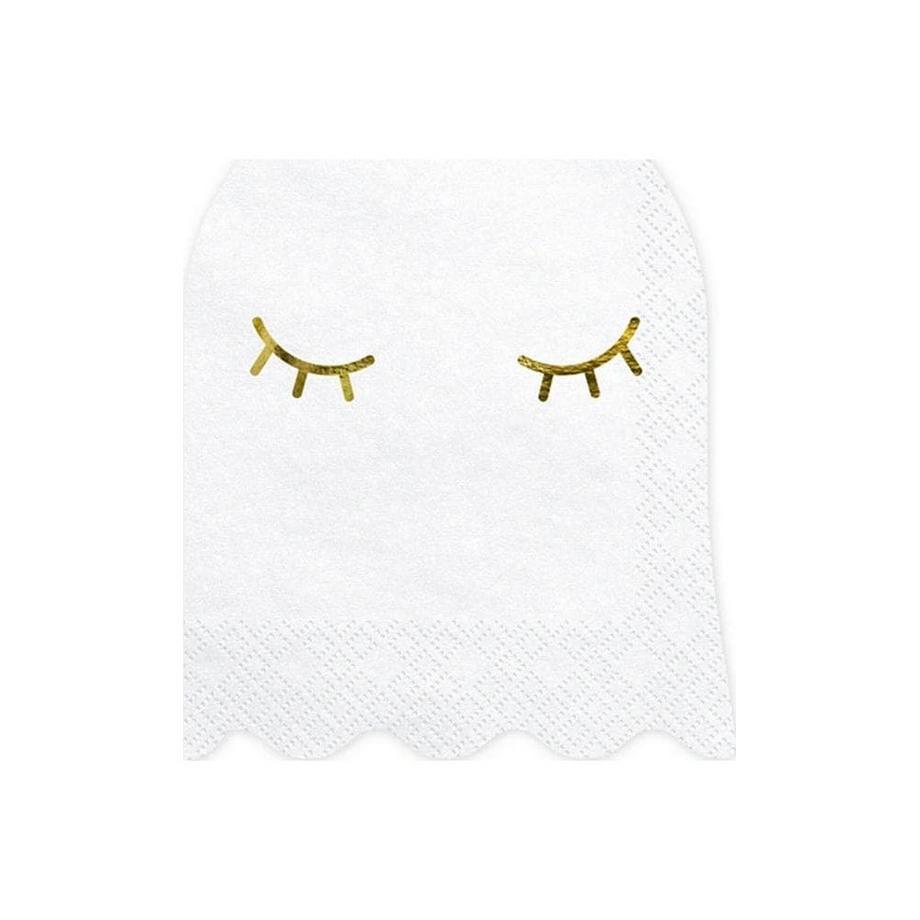 Serviettes de décoration de fête Fantôme, lot de 20