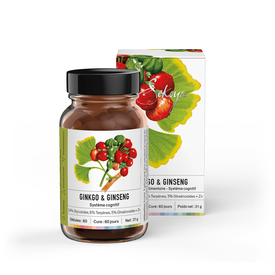 Sekoya Swiss  Ginkgo & Ginseng | Pour la mémoire 
