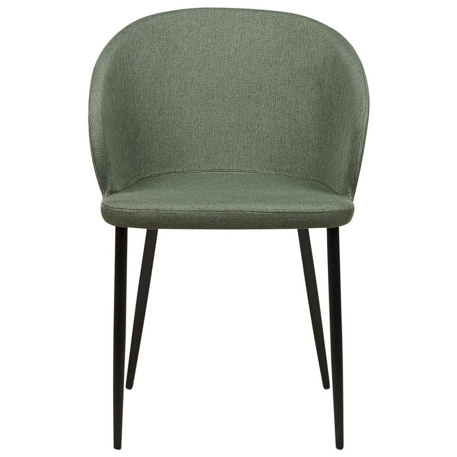 Beliani Set di 2 sedie da pranzo en Tessuto Retrò MASON  