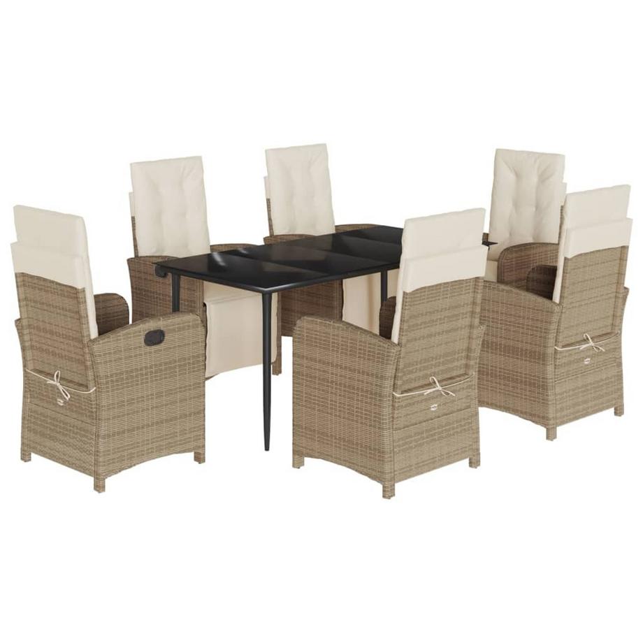 set da pranzo da giardino Polirattan