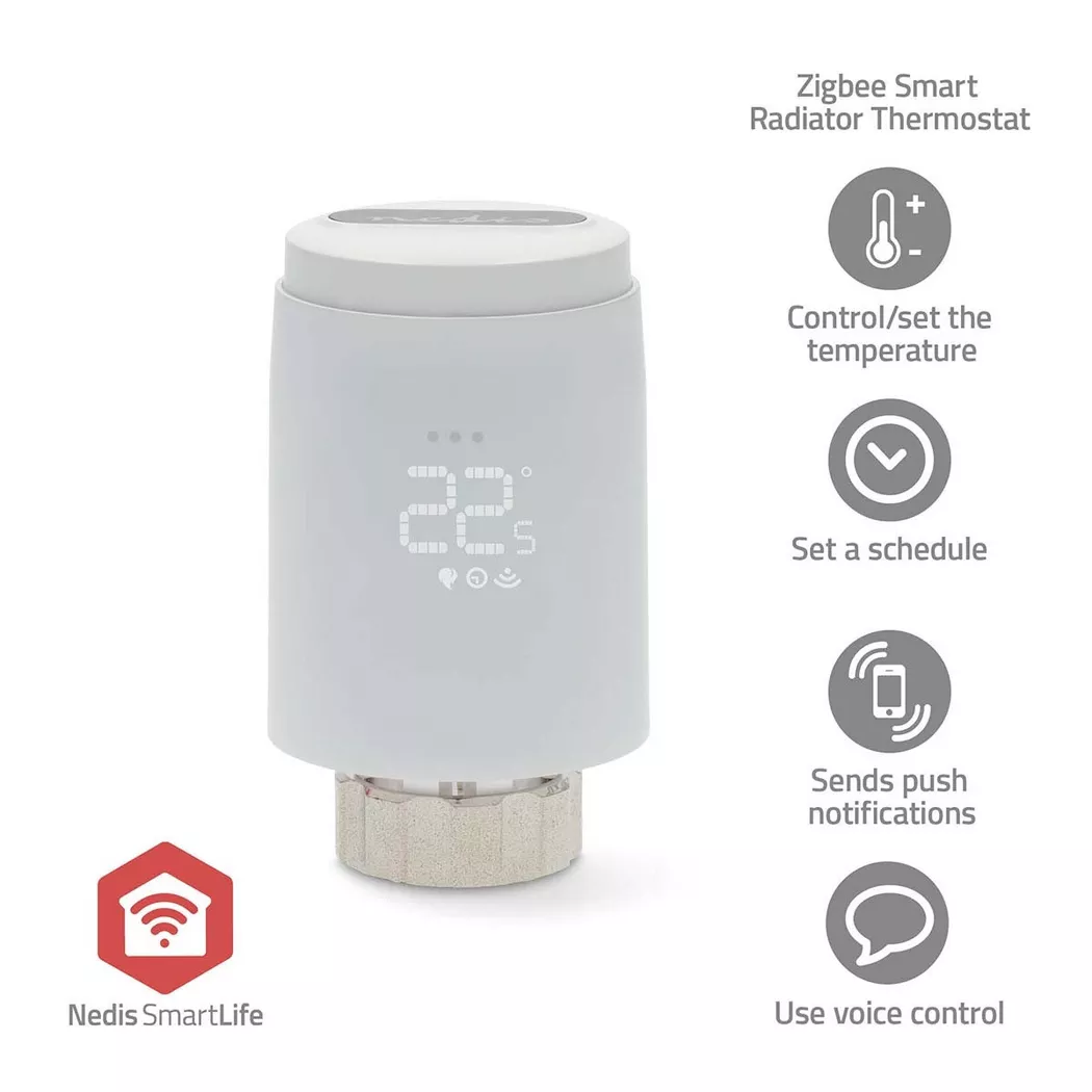 Nedis SmartLife Radiatorstyring | Zigbee 3.0 | Batteri