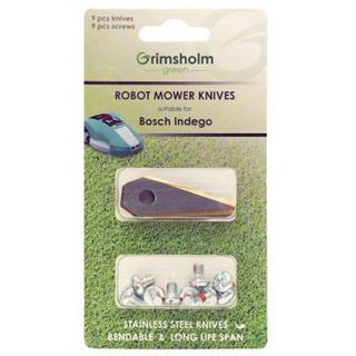 B2X Set coltelli con 9 coltelli di ricambio e 9 viti Bosch Indego  