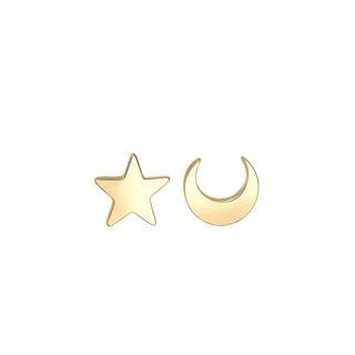 Elli  Boucles d'Oreilles Croissant De Lune Astro 