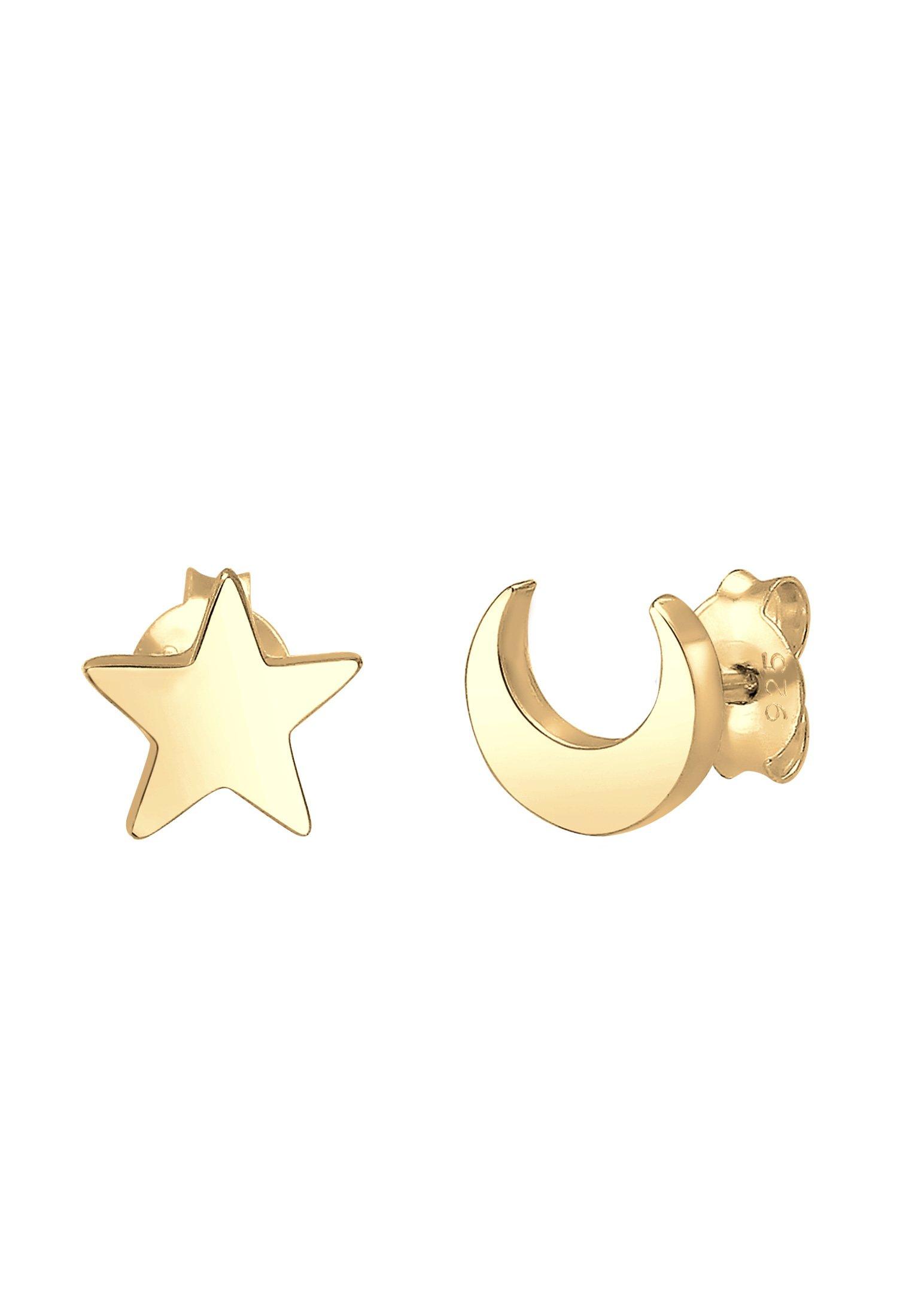 Elli  Boucles d'Oreilles Croissant De Lune Astro 