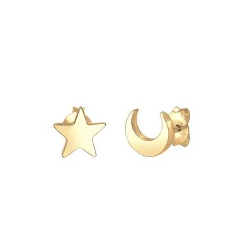 Boucles d'Oreilles Croissant De Lune Astro