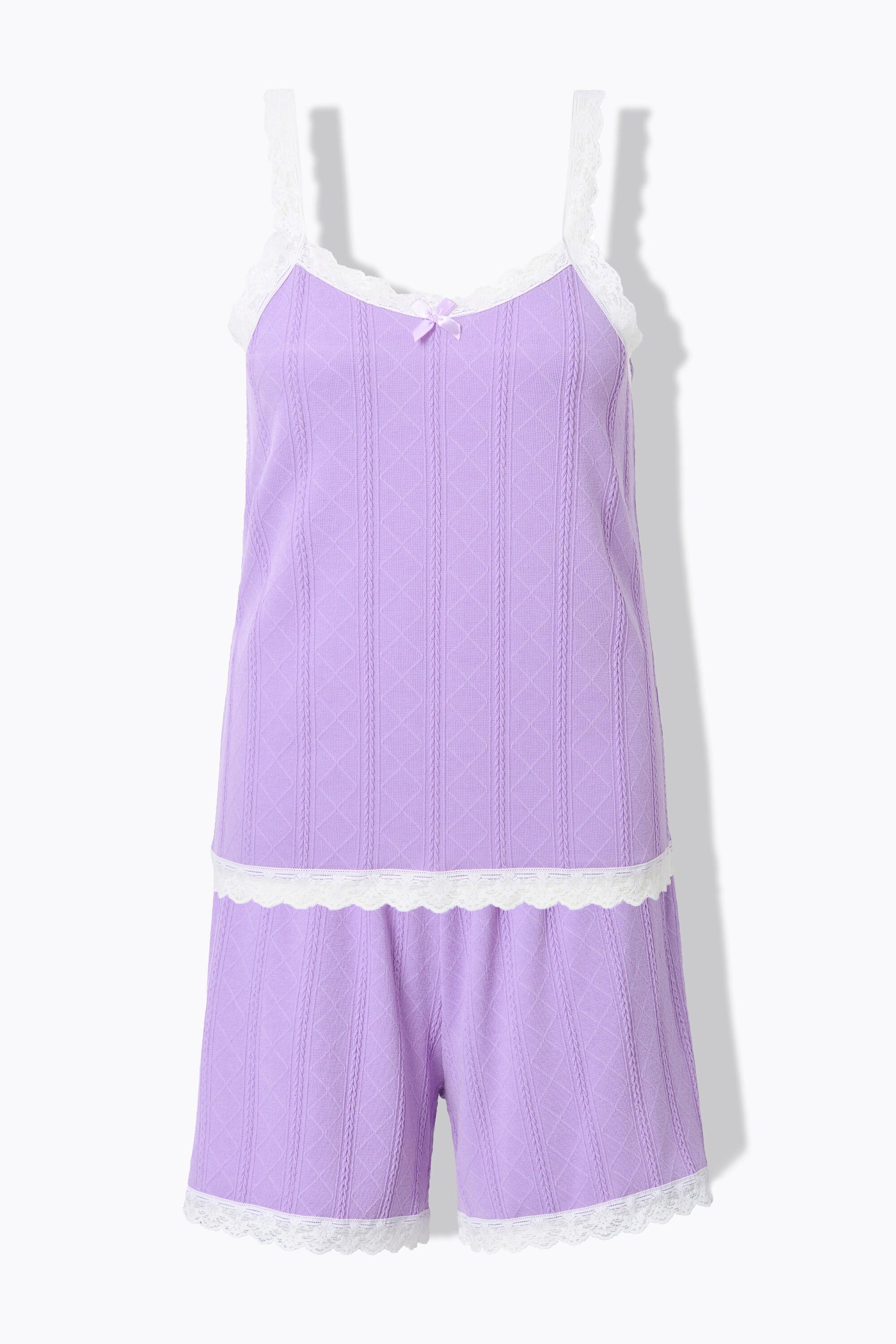 Studio Untold Shorty Zweiteiler Spitzenkanten  