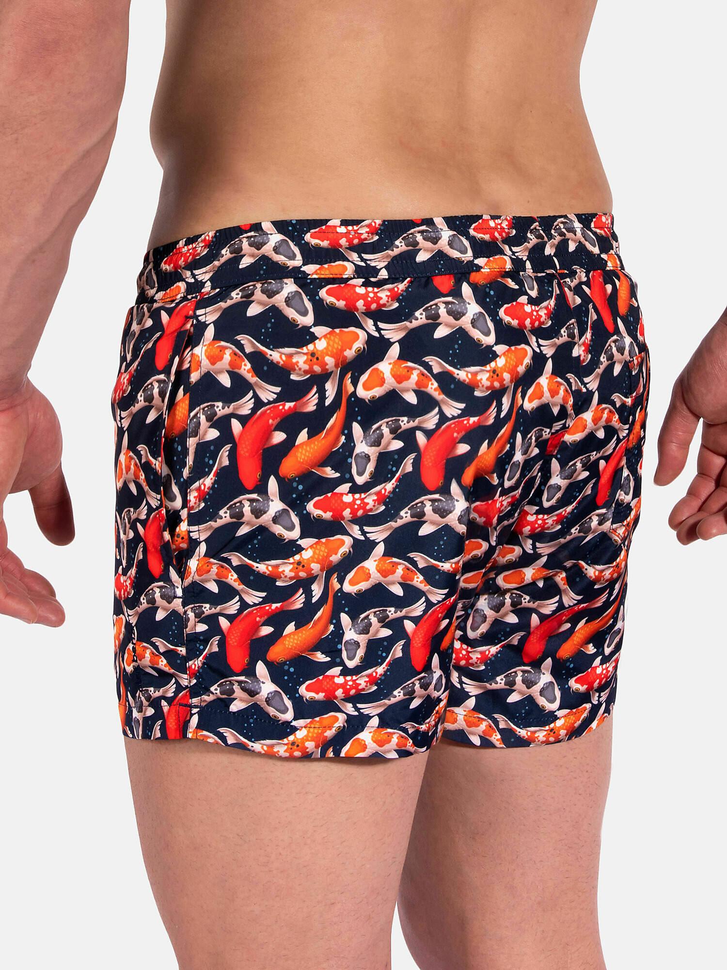 Olaf benz BLU2355 Badeshorts mit Tropenmuster  