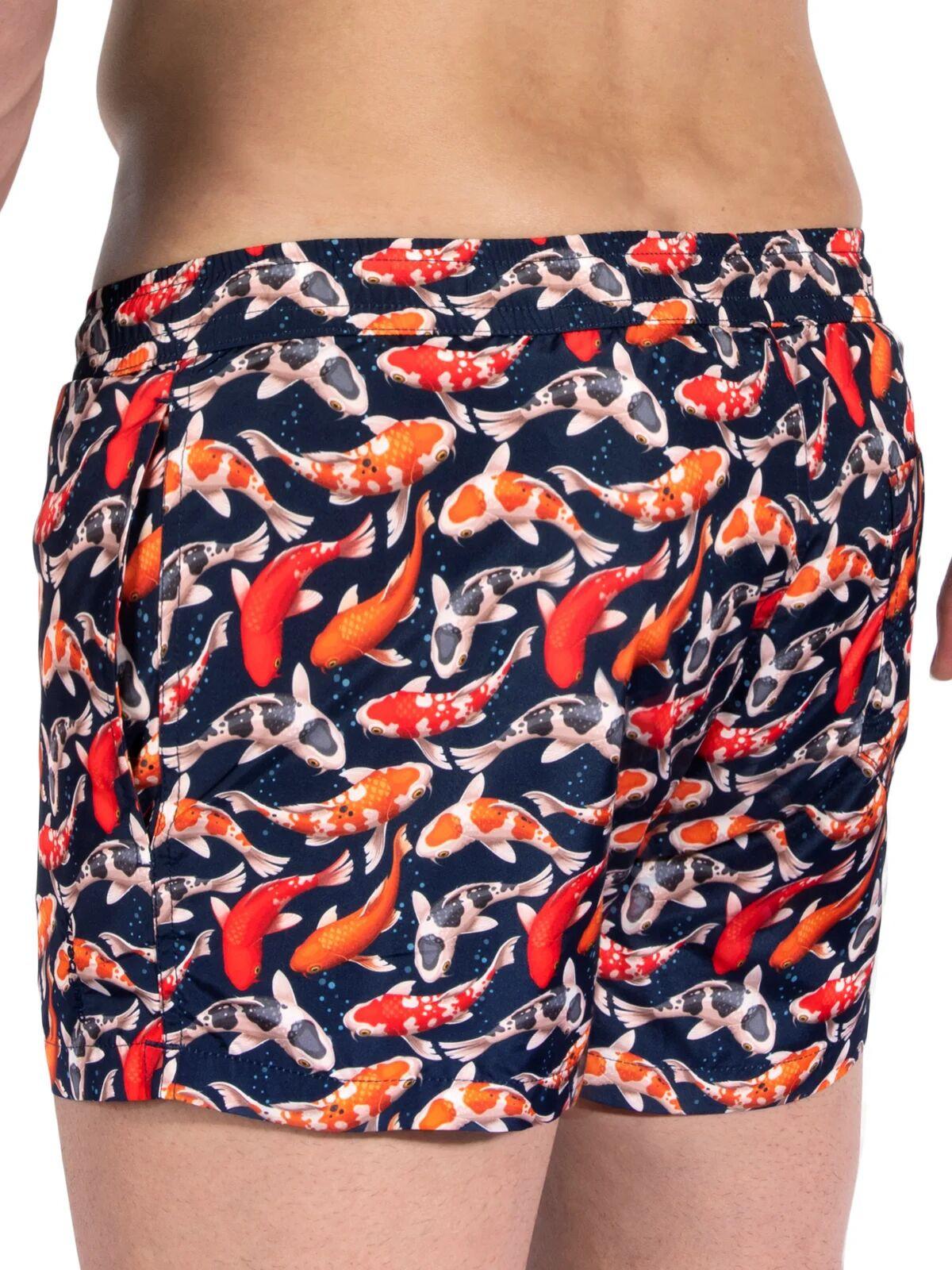 Olaf benz BLU2355 Badeshorts mit Tropenmuster  