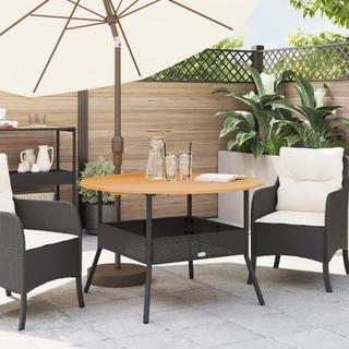 VidaXL Table de jardin rotin synthétique  