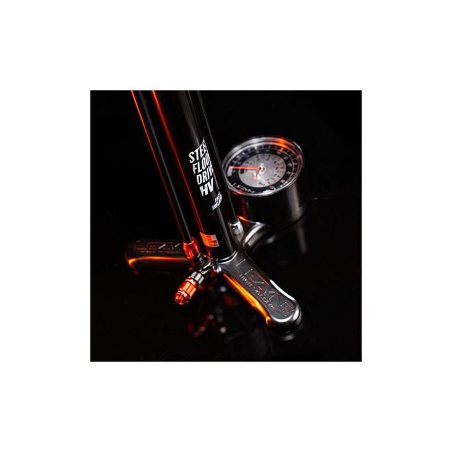 Lezyne  Pompe à pied  Steel HV Floor Drive 3.5 ABS1 Pro 