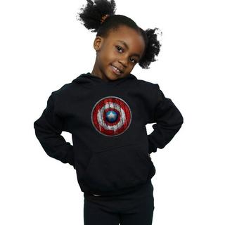 MARVEL  Captain America Wooden Shield Kapuzenpullover 