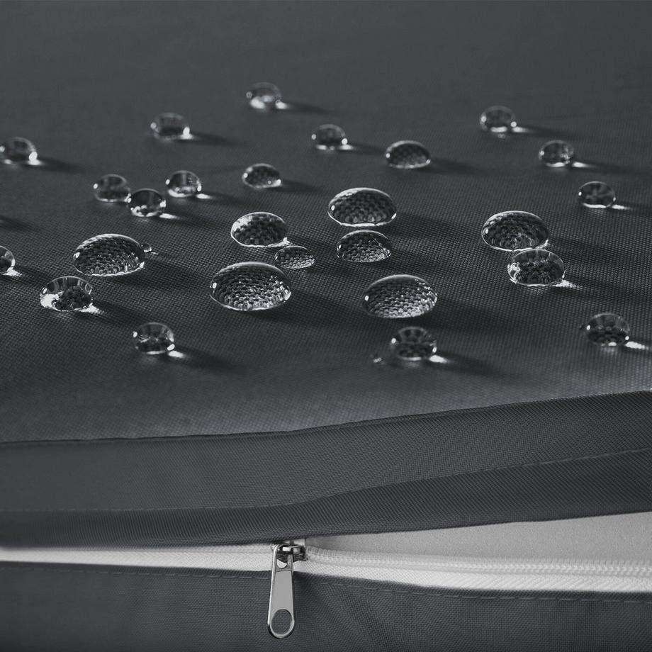 Tectake 2-in-1-Rattanlounge-Set Monopoli Nutzung als Sofa oder Sitzgruppe Tisch mit Lamellen in Holzoptik  