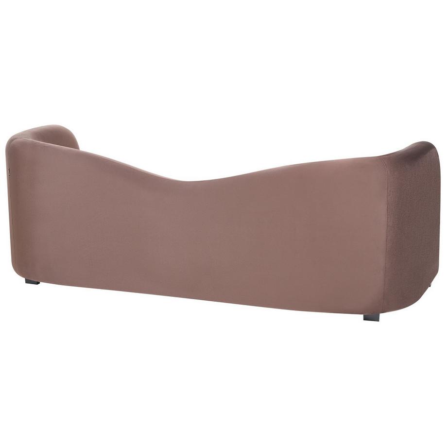 Beliani Canapé 3 places en Velours Moderne VELTADA  