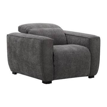 Fauteuil relax électrique en tissu gris LAGUNDI