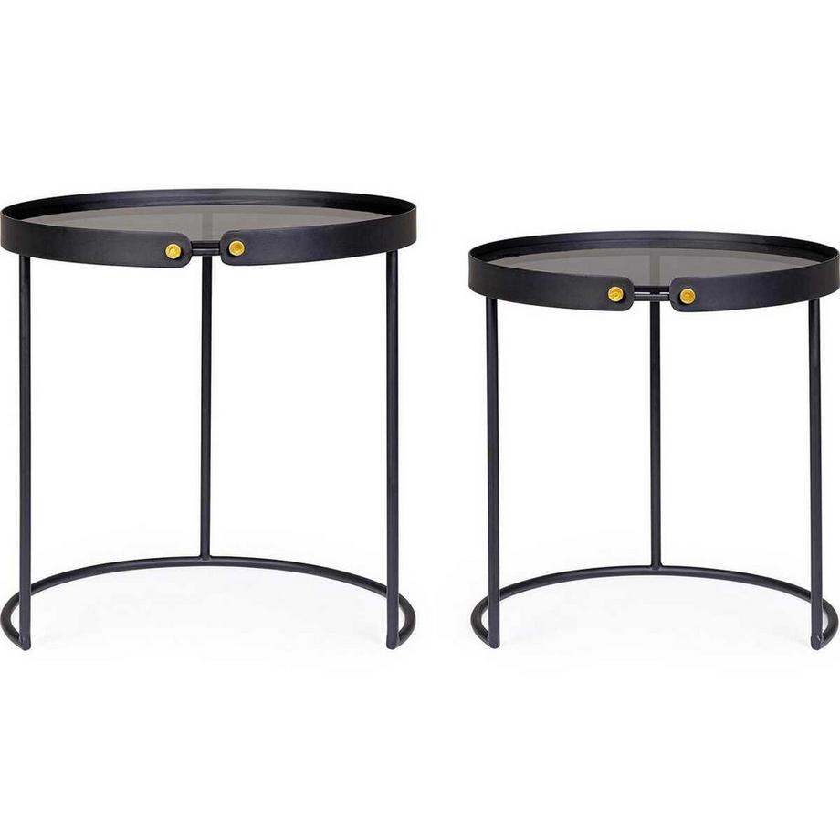 mutoni Table d'appoint Zeina (lot de 2)  
