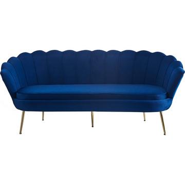 Canapé coque Zebstox bleu foncé 180