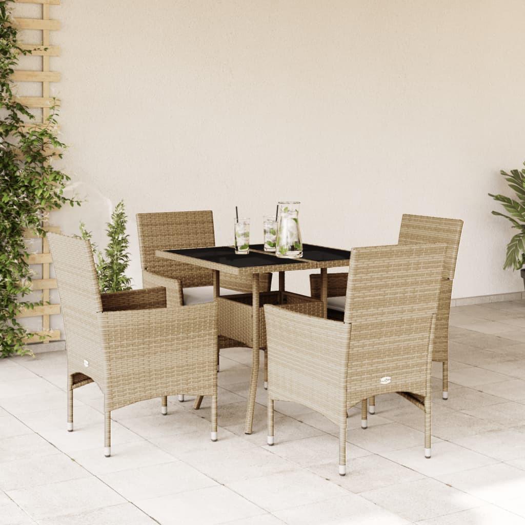 VidaXL set da pranzo da giardino Polirattan  