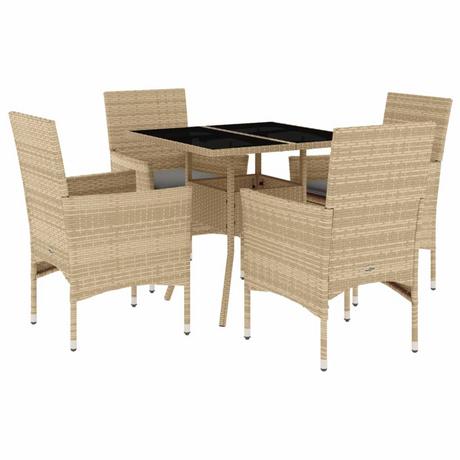 VidaXL set da pranzo da giardino Polirattan  