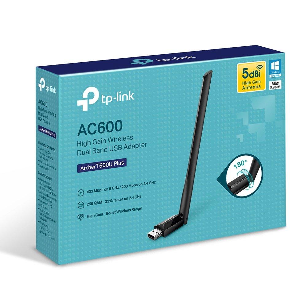 TP-Link  TP-LINK High Gain Wireless USB Adapte Archer T600U Archer T600U Plus, Dual Band 