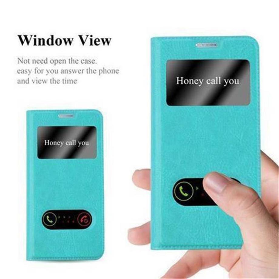 Cadorabo  Hülle für Samsung Galaxy A5 2017 Magnetverschluss, 2 Sichtfenstern 