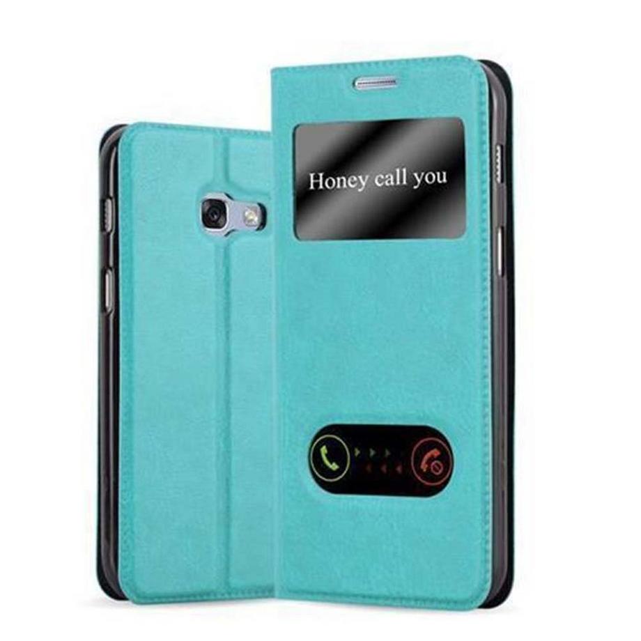 Cadorabo  Hülle für Samsung Galaxy A5 2017 Magnetverschluss, 2 Sichtfenstern 
