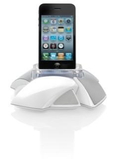 JBL  On Stage Micro III, portables Lautsprechersystem 2x 3 Watt mit aussergew. Design für iPod & iPhone inkl. FB 