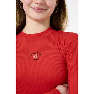 GARCIA  Mädchen Langarmshirt Together red 