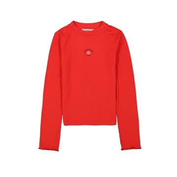 Mädchen Langarmshirt Together red