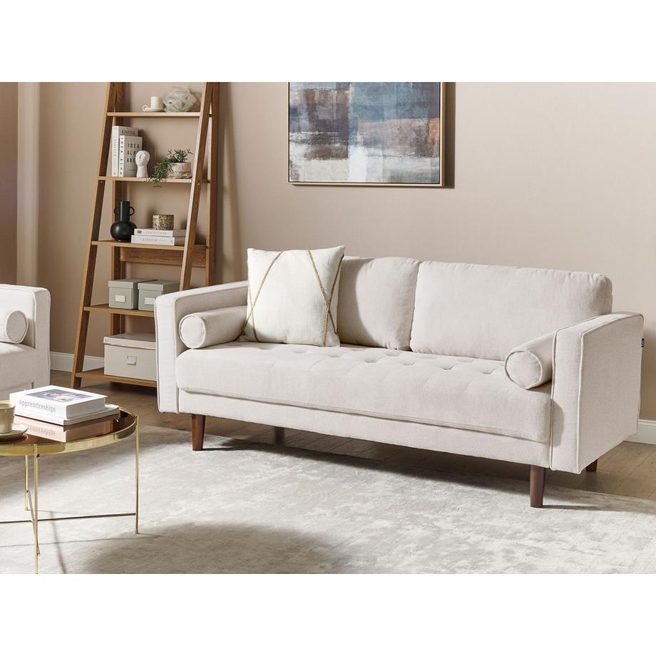 Beliani Canapé 3 places en Tissu  NURMO  