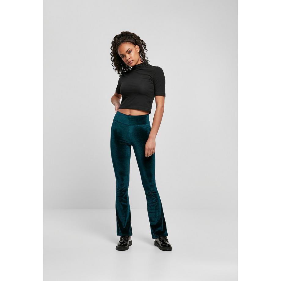 URBAN CLASSICS Leggings vita alta Velvet Bootcut  