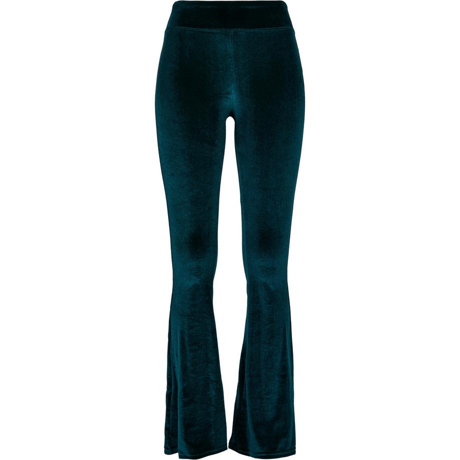 URBAN CLASSICS Leggings vita alta Velvet Bootcut  