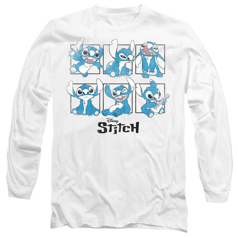 T-ShirtManches Longues Style Blocs Graphiques