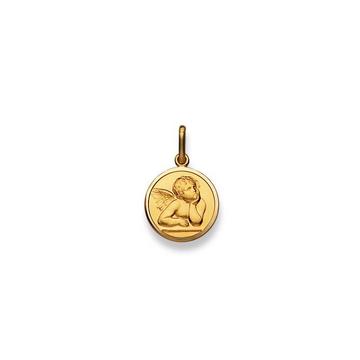 Pendentif ange en or jaune 750, 22x14mm