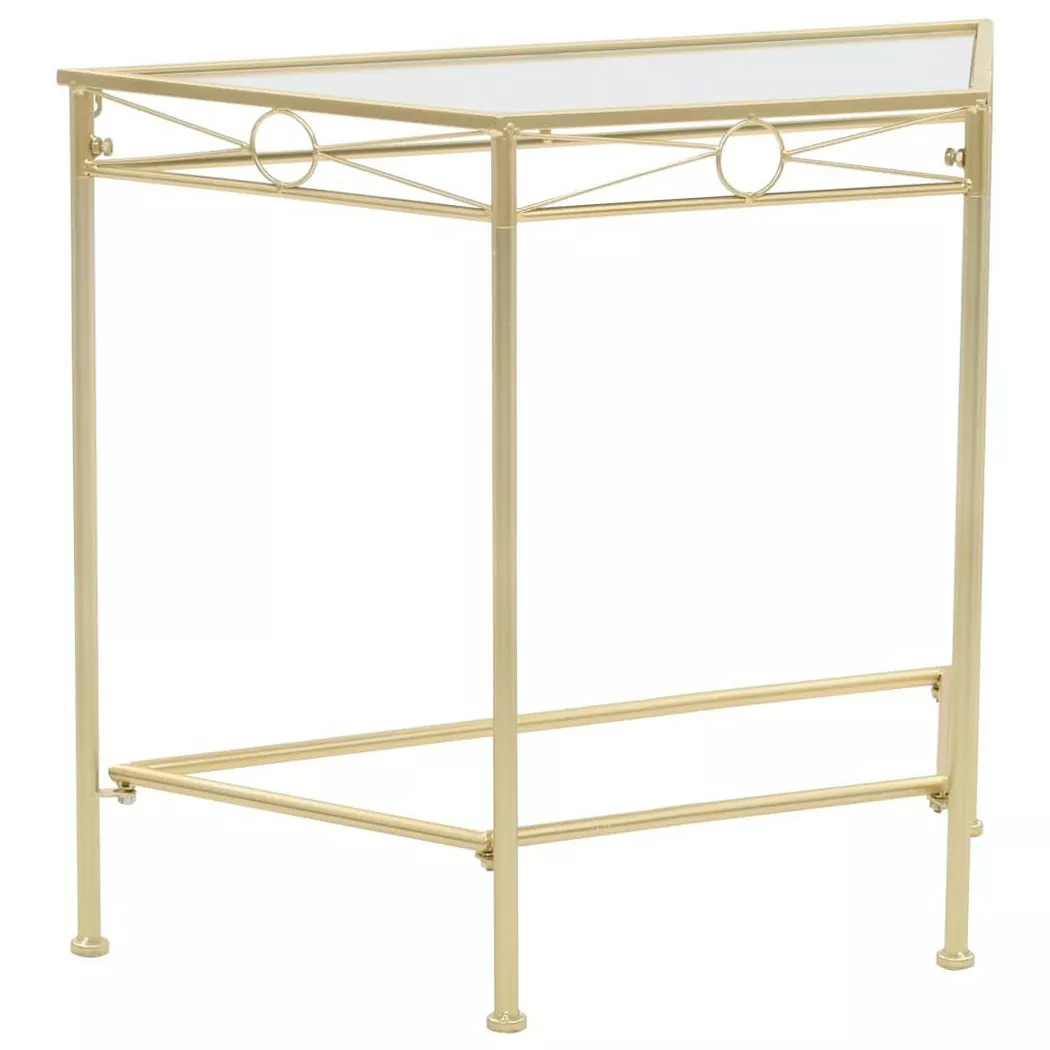 VidaXL - Table d'appoint métal, One Size, Or Jaune