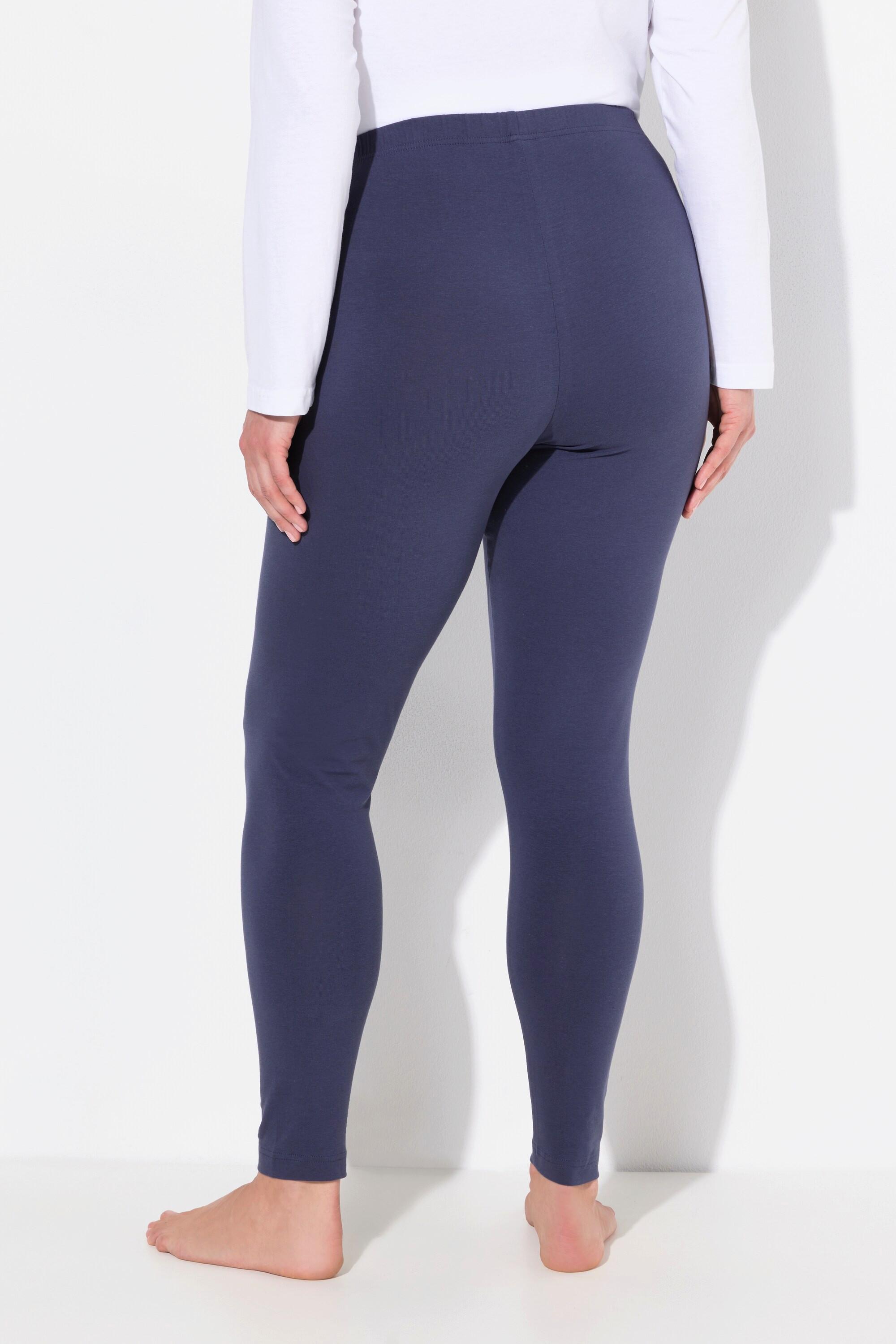 Ulla Popken  Leggings di cotone con cintura completamente elastica 