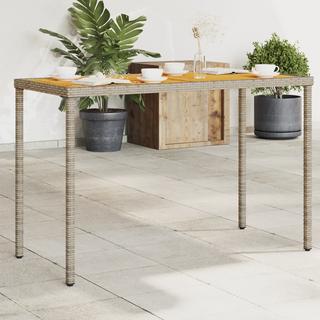 VidaXL Table de jardin rotin synthétique  