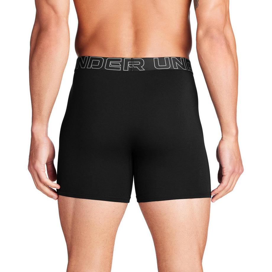 UNDER ARMOUR UA Performance Cotton Solid 6 Inch Boxer Briefs Confezione da 3  