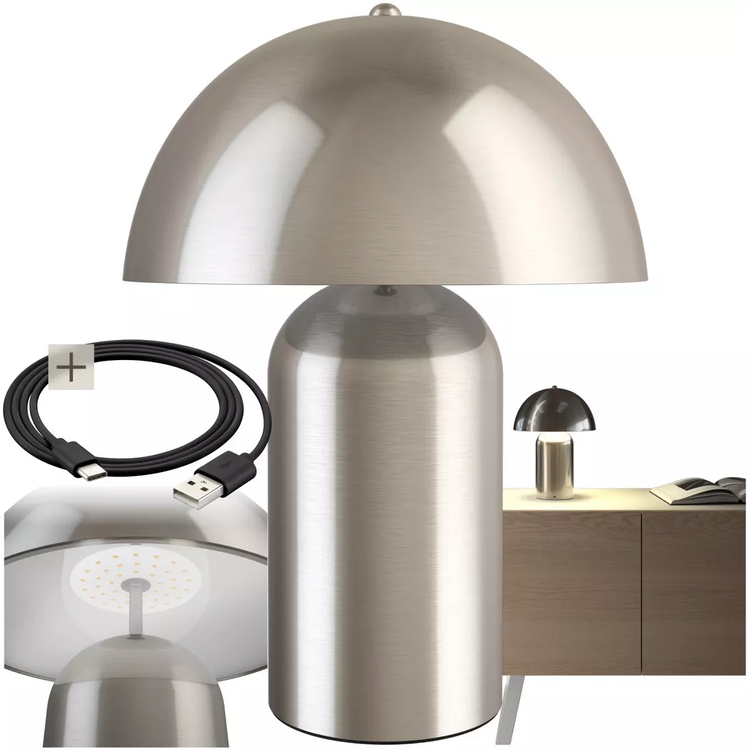 Tectake – Kleine Retro-Tischlampe Kade, dimmbar, 40W