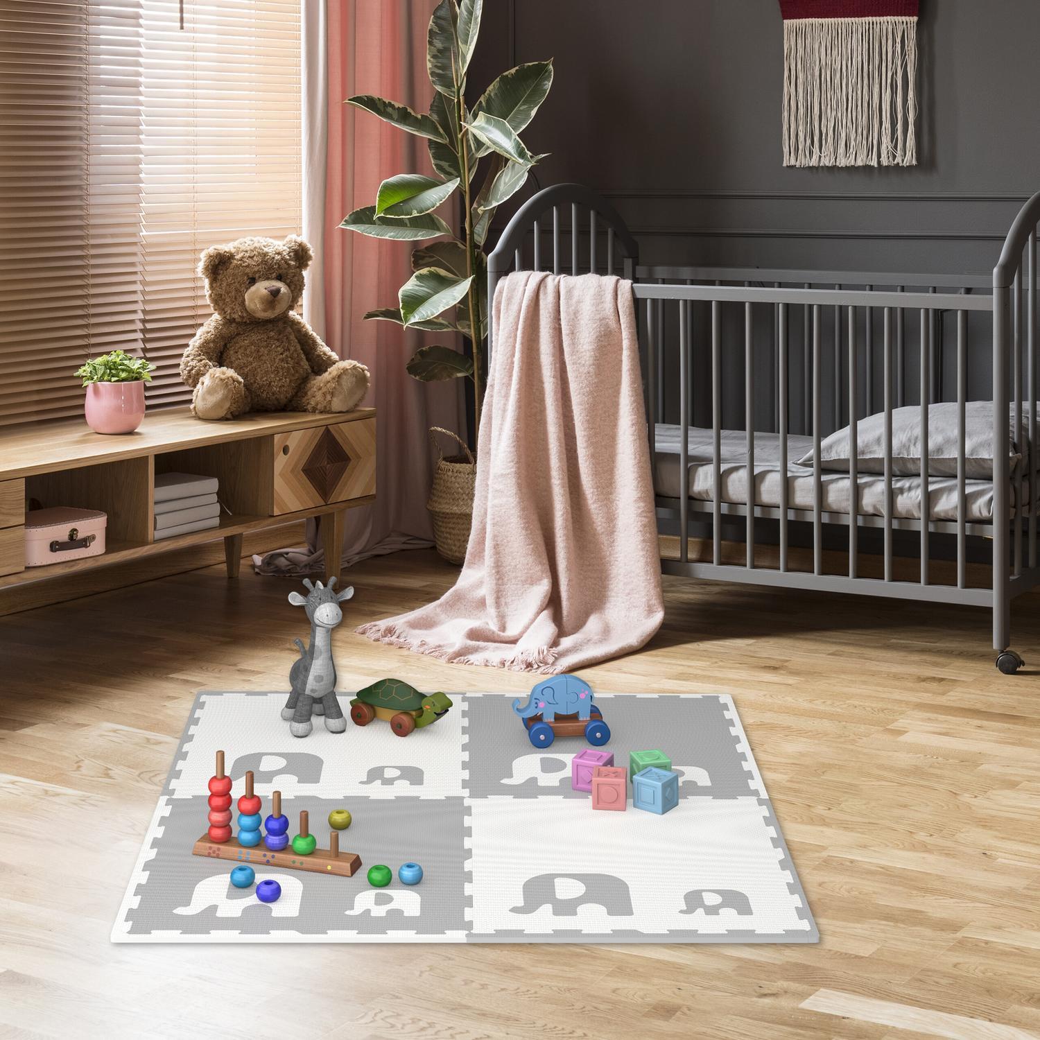 Northix Puzzlematte Elefanten  