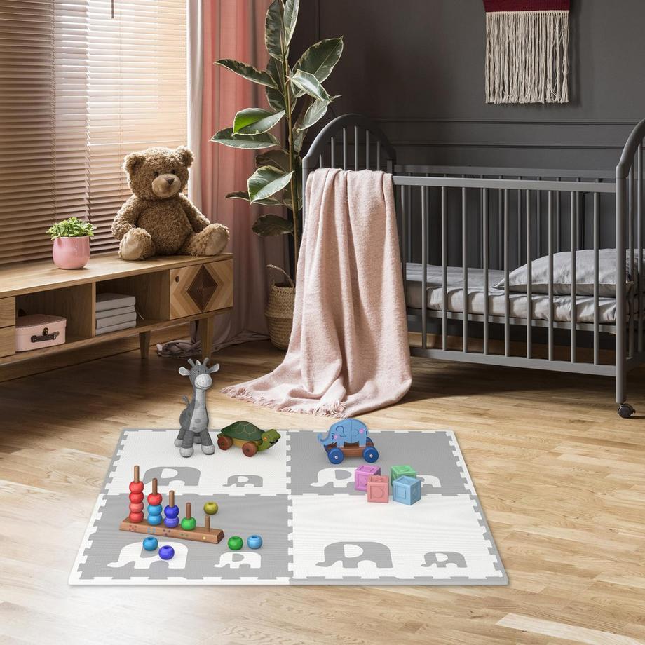 Northix Puzzlematte Elefanten  