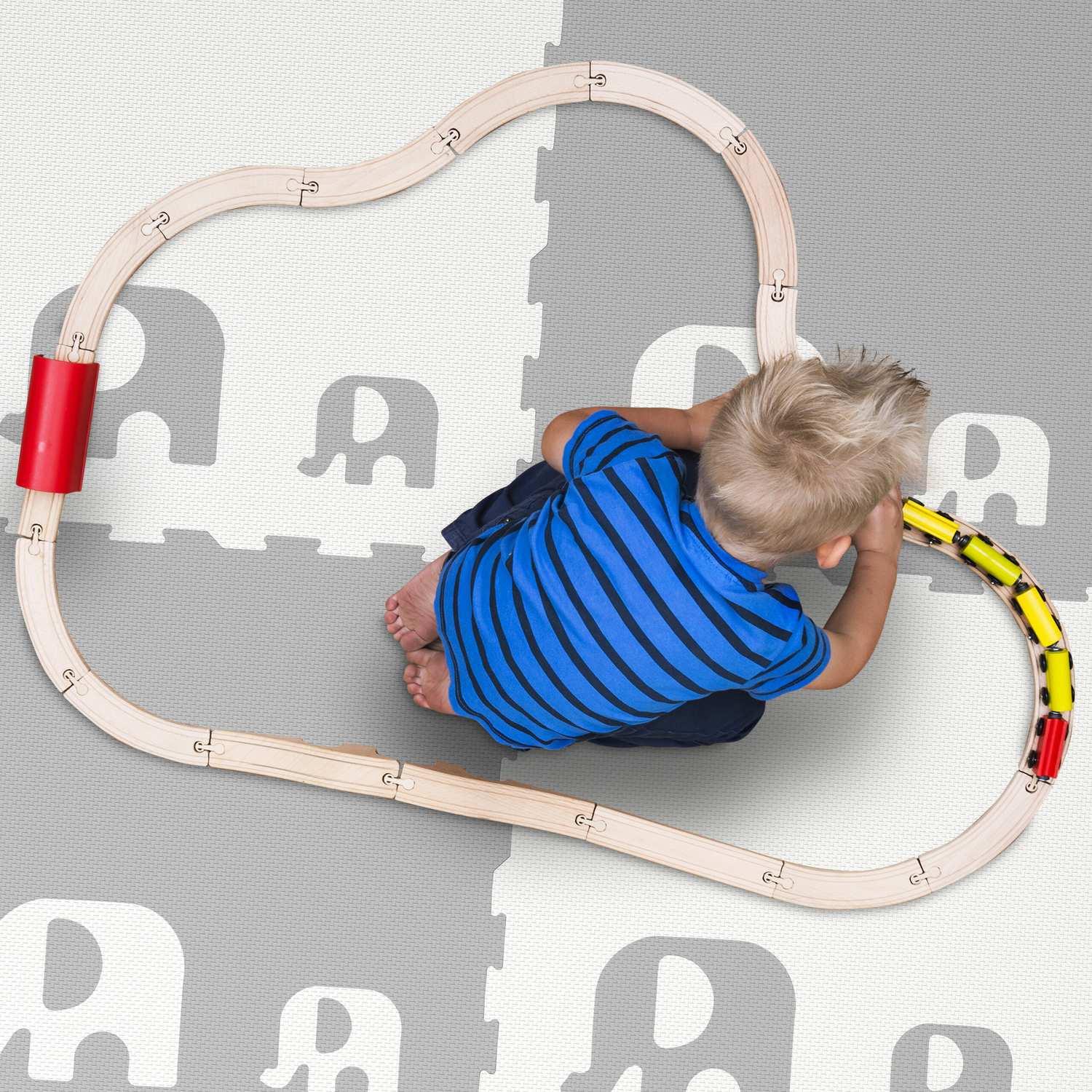 Northix Puzzlematte Elefanten  