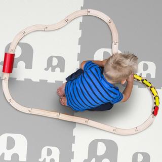 Northix Puzzlematte Elefanten  