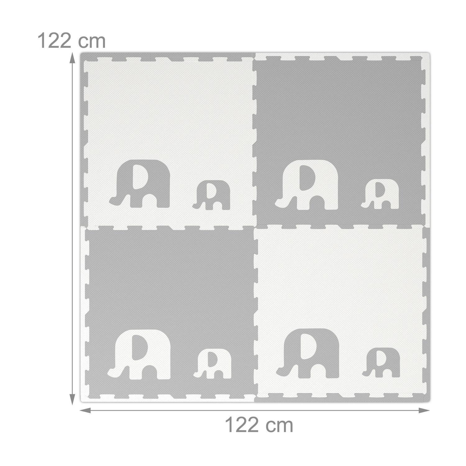 Northix Puzzlematte Elefanten  