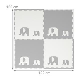 Northix Puzzlematte Elefanten  